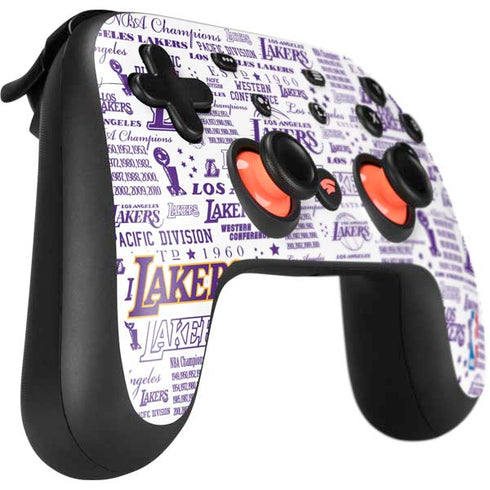 NBA LA Lakers Historic Blast Google Stadia Controller Skin